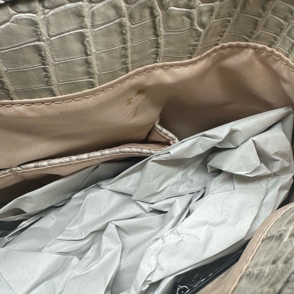 BCBG | Crocodile Embossed Vegan Leather Tote Bag - Picture 4 of 4
